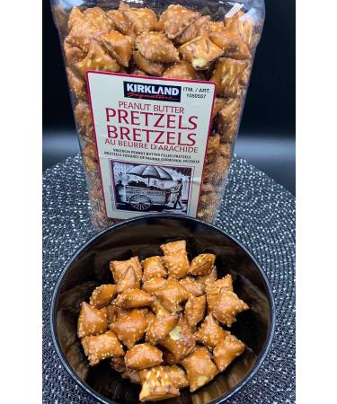 Kirkland Signature Pretzels Sweets Bulk - Peanut Butter Filled Pretzel Nuggets 1.56kg Party Food Sweet Treats with Topline Card for Kids Lunchbox Snacks Movie Nights or Birthday Parties. - Buy Online on GoSupps.com