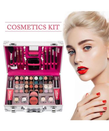 Shop Hengshitong Multicolor Makeup Set - All-in-One Eyeshadow Lip Gloss & Suitcase Gift Set for International Shipping - Buy Online on GoSupps.com