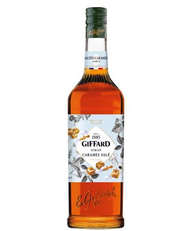 Giffard - Salted Caramel Flavor Syrup - Recipe and Made in France - Gourmet and Balanced - 1 Liter