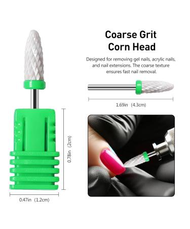 4 Pcs Ceramic Nail Drill Bits Set - Professional 2.35mm Acrylic Nail File for Manicure & Pedicure | Perfect for Gel Nail Polishing - Buy Online on GoSupps.com