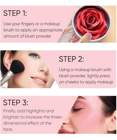 Cheek Red - 3D Rose Petal Highly Pigmented Long Lasting | Buildable Easy Optics Events Pink Blush Powder Makeup Cosmetics Face Mixable Pro Permanent Matte - Buy Online on GoSupps.com