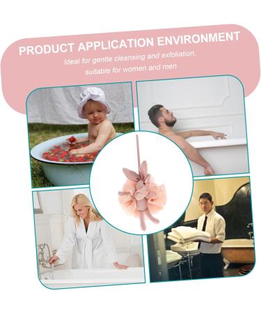 Housoutil Bath Mesh Sponge Body Scrubber Loofah Bathing Accessory Mesh Pouf Bath Sponge Cleaning Sponges for Household Use Exfoliating Bath Sponge Pink Portable Pe Tub Child - Buy Online on GoSupps.com