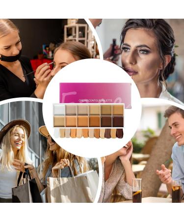 zwxqe Foundation Palette Cream 12 Colors Makeup Concealer Beauty Supplies for Women Convenient Mature Skin Coverage Stylish Office Wedding Date Travel Bridal Cosmetic Kit - Buy Online on GoSupps.com