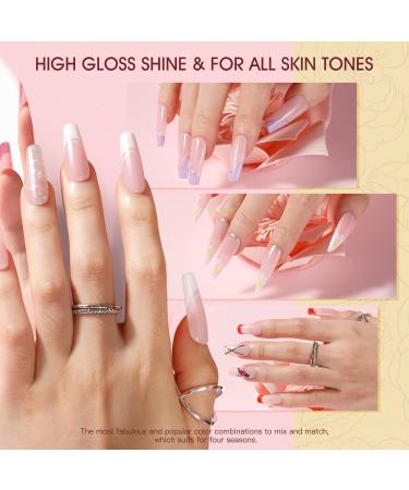 Rosalind Pink Poly Nail Gel 60ml - UV/LED Art Acrylic Gel for Nail Extensions & Repair | Honey Peach - Buy Online on GoSupps.com
