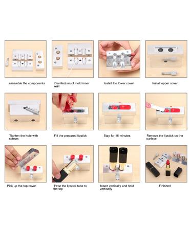 4 Cavity DIY Aluminum Alloy Lipstick Mold - Single-Color Lip Balm & Lip Gloss Tool for Easy Customization - Buy Online on GoSupps.com
