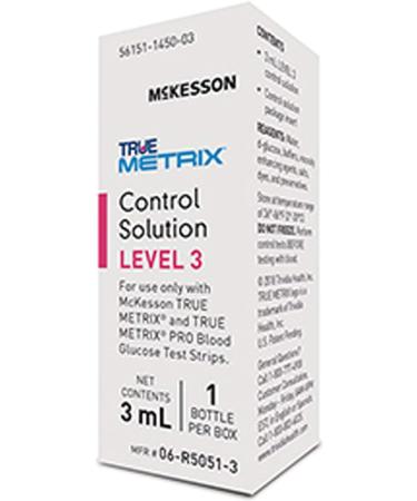 McKesson TRUE METRIX Control Solution Level 3 Blood Glucose Meter - 3mL - 1 Count - Buy Online on GoSupps.com