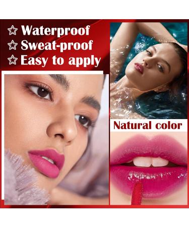 3 Colors Peel Off Lip Liner Stain - Waterproof Long Lasting Transfer Proof Red Lip Tint | Matte Finish & Highly Pigmented - Buy Online on GoSupps.com