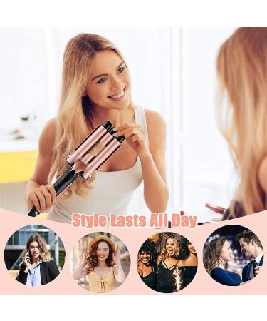 5-in-1 Curling Wand Iron Set | Interchangeable Ceramic Barrels for Long & Short Hair | LCD Display Curls & Waves - International Shipping Available - Buy Online on GoSupps.com