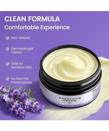 Magnesium Cream Magnesium Lotion for Sleep Pain & Leg Cramps Topical Magnesium Chloride Cream for Muscle Relaxation Calm Moisturizing - Skin-Friendly & Safe for Kids & Adults (Lavender) Lavender 3.53 Ounce (Pack of 1) - Buy Online on GoSupps.com