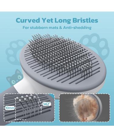 ZIMCATE Catriations Ergonomic Cleaning Brush for Short & Long-Haired Pets | Patented Design for Easy Cleaning & Underwool Care - Buy Online on GoSupps.com