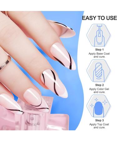 Makartt Black White Nail Gel Polish Kit: Long Last - Buy Online on GoSupps.com