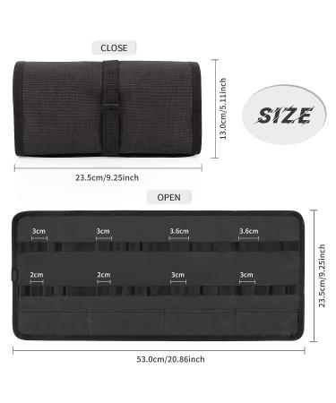 Lipstick Organizer - 32 Slots Portable Travel Lipstick Holder with Elastic Bands | Makeup Storage Bag for Lipsticks and Lip Glosses - Buy Online on GoSupps.com