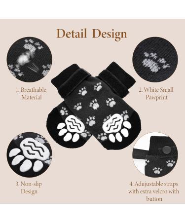 Xinzistar Dog Socks 2 Pairs | Anti-Slip Paw Protectors for Dogs | Adjustable Straps & Grips | Indoor Outdoor Wear | Small Medium Large Dogs - Buy Online on GoSupps.com