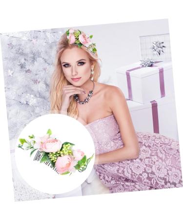 Ipetboom 1pc Hair Comb Wedding Headdress Summer Garland for Decorating Decorative Flowers Photo Props Silk Flower Barrettes Flower Hair Side Comb Beach Comb Wig Alloy Bridegroom The Photo - Buy Online on GoSupps.com