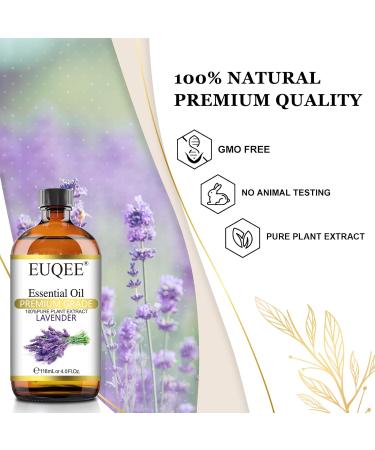 Lavender Essential Oil 118ml - Pure & Natural Aromatherapy Diffuser Oil for Home Relaxation - Buy Online on GoSupps.com