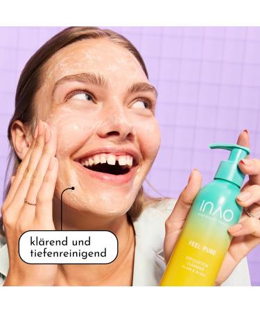 cosnova INAO Skincare Feel Population Cleaner gelfaced cleaner with AHA BHA and naiacinamid mild facial cleaning for tight skin exfoliating smoothing 17500 ml 1r Pack - Buy Online on GoSupps.com