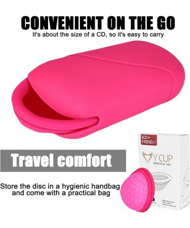 Buy Menstrual Disc Set - 2 Leak-Proof Menstrual Cups in Two Sizes for Light & Strong Flows - Eco-Friendly & Comfortable - Buy Online on GoSupps.com