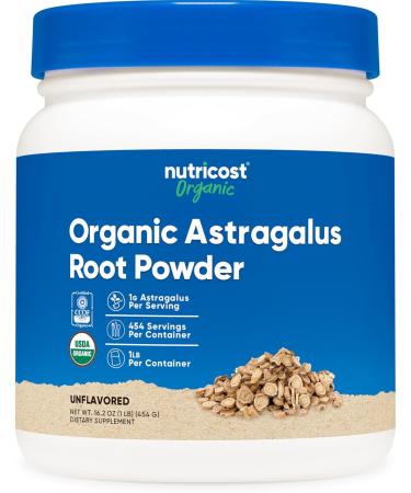 Nutricost Organic Astragalus Root Powder 1LB - Gluten Free, Non-GMO, Vegetarian - Buy Online on GoSupps.com