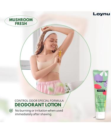 Aluminum-Free Deodorant Lotion for Women & Men Non-Toxic Hypoallergenic Extra Strength Odor Protection Whole Body & Intimate Areas (PREdeodorant Technology) with (Mushroom Extract) 2Pcs - Buy Online on GoSupps.com