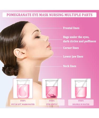 10 Pairs Crystal Collagen Under Eye Patches Hydrating Under Eye Gel Pad Under Eye Treatment Mask for Dark Circles Puffy Eyes Anti Wrinkle Fine Lines Skincare for Women and Men (Pomegranate) - Buy Online on GoSupps.com
