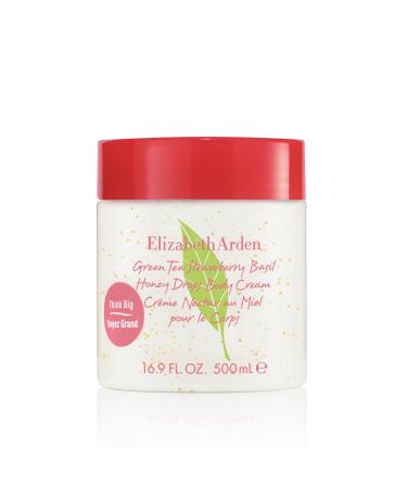 Elizabeth Arden Green Tea Strawberry Basil Honey Drops Body Cream Hydrating Lightweight Moisturizer for Skin Care 16.9 fl oz