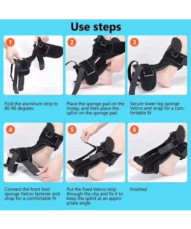 Suho Plantar Fasciitis Night Splint with Arch Support & Massage Ball - Adjustable Foot Drop Relief for Achilles Tendonitis - Buy Online on GoSupps.com