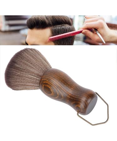 Neck Hair Cleaning Brush Firm Wooden Handle Safe Eco-Friendly Neck Dust Brush for Home Travel for Barber Shop - Buy Online on GoSupps.com