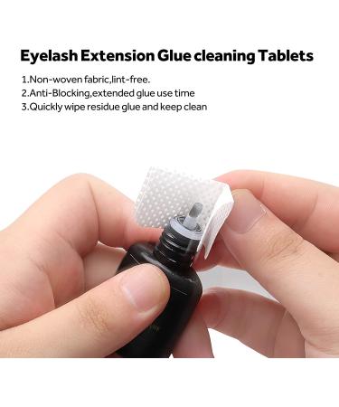 1600PCS Lint Free Nail & Eyelash Extension Glue Wipes | Soft Cotton Cleanser & Remover Pads - Buy Online on GoSupps.com