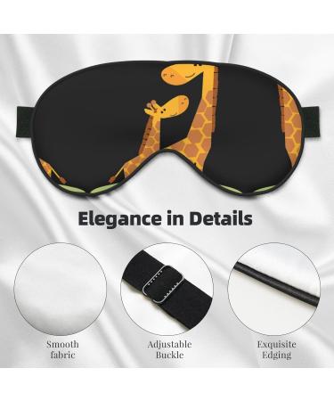 Giraffe Print Unisex Eye Mask | Soft Travel Comfort Shade for Yoga & Shift Work - Buy Online on GoSupps.com