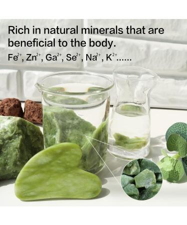 Huefull Gua Sha Facial Tool for Face & Body | Self Care & Tension Relief | Perfect Skin Care Gift for Men & Women | Xiuyan Green | Christmas Gifts - Buy Online on GoSupps.com