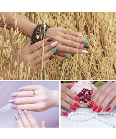 Noverlife 1200PCS Short Mountain Peak False Nail Tips - Full Cover Acrylic Nail Tips for Salon & DIY Nail Art Design - Buy Online on GoSupps.com