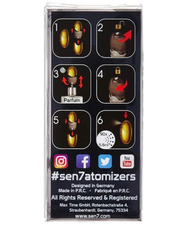 Refillable Fragrance Atomizer - Portable Easy Refill Pump in Glacial White | Shop Internationally - Buy Online on GoSupps.com