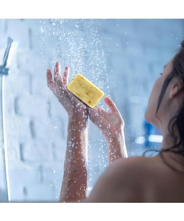 Dr Jacobs Naturals Triple Milled Loofah Exfoliating Castile Bar Soap - Luscious Lavender 5 oz | Buy Internationally - Buy Online on GoSupps.com