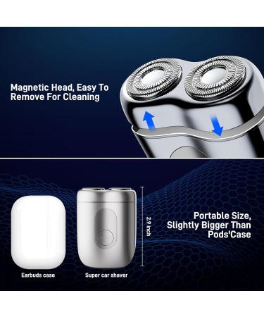 Buy Electric Razor for Men - Cordless Rechargeable Travel Shaver | IPX 7 Waterproof Fast Charging Supercar Design - Buy Online on GoSupps.com