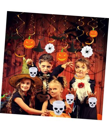 ibasenice 11pcs Candy Jar Candy Kettle Candy Bucket White Halloween Pendant - Buy Online on GoSupps.com