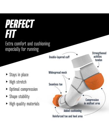 Incylene Breathable Short Padded Running Socks for Men & Women | Anti-Bubble Light Compression Low Cut Sports Socks (Sizes 35-46/43-46) - International Shipping - Buy Online on GoSupps.com