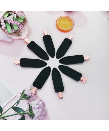 Ainiya Large No Bend Hair Clip 3.2 Inch - Set of 8 Black Alligator Clips for Creaseless Hair Styling and Makeup Application - Buy Online on GoSupps.com