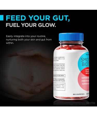 NutraVibe (2 Pack) Smooth BlOTICS Gummies Official SMOOTHBlOTICS Gummy for Women All-Natural Formula to Support Overall Health Fitness & Well-Being Premium Gomitas Review (120 Gummies) - Buy Online on GoSupps.com