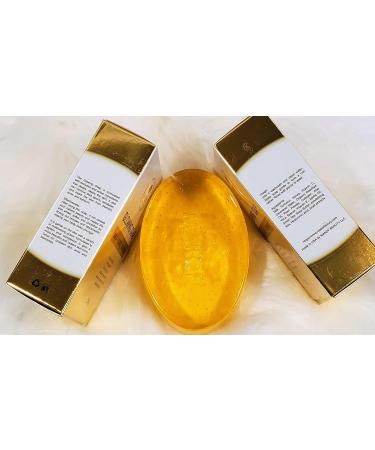 Turmeric Honey Milk Soap 250g - Natural Skin Brightening, Dark Spots & Acne Scar Remover for Face and Body - Buy Online on GoSupps.com