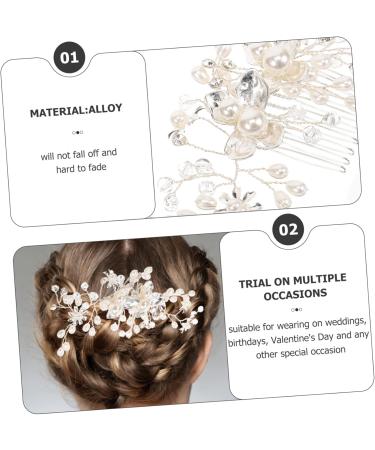 DOITOOL Bridal Comb Headpiece for Bride Comb Headband Bride Hairpiece Accesorios Para Wedding Headpiece Pearl Hair Comb Flower Girl Headpiece Bride Hair Comb Manual Alloy Hair Accessories - Buy Online on GoSupps.com