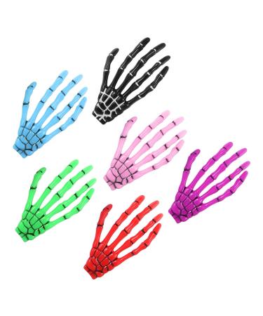 Lurrose Halloween Hair Clips - 6Pcs Skeleton Hands & Bones Hairpins | Party Accessories - Buy Online on GoSupps.com