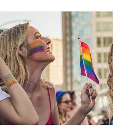 Rainbow Face Paint Kit 4pcs Rainbow Pride Flag Face Paint Neon Face Paint Body Paint Pride Flag Face Crayon Paints Makeup for LGBT Gay Lesbian Pride Parade Cosplay Party Halloween - Buy Online on GoSupps.com