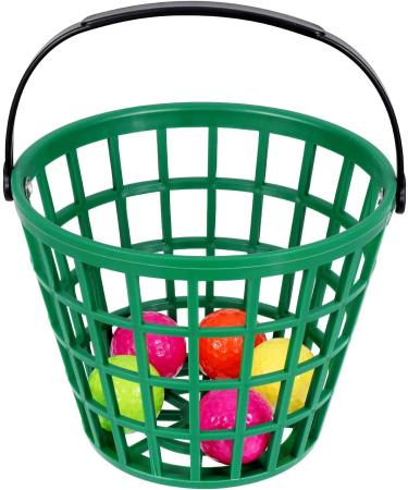 BESPORTBLE Golf Ball Basket - Green Container with Handle for 50pcs Balls | Stadium Accessories - 20x15CM - Buy Online on GoSupps.com