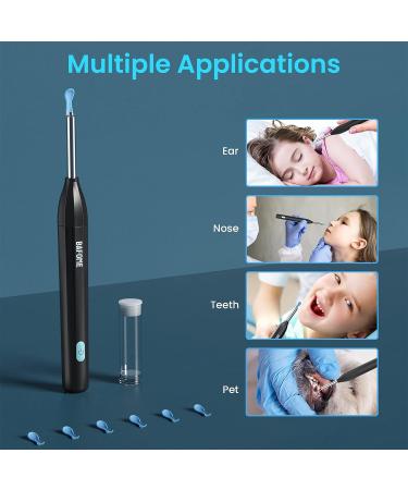 BAFOME Ear Cleaner Camera Kit 1920HD | WiFi Ear Wax Remover Tool with Light | Earwax Removal for iOS Android | Black - Buy Online on GoSupps.com