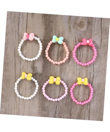Shop Toyandona 6-Pack Colorful Baby Girl Bracelets - Candy-Colored Party Accessories for Little Princesses - Buy Online on GoSupps.com