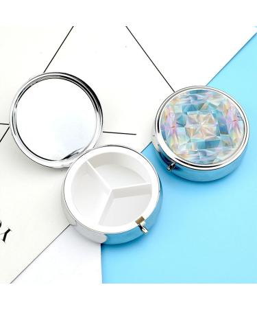 Travel Pill Box with 3 Compartments - Light Blue Portable Pill Organizer for Handbag & Pocket - Ideal for Medicine Storage - Buy Online on GoSupps.com