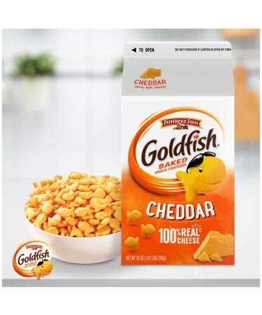 Goldfish Cheddar Snack Crackers - 30 oz Carton - Buy Online on GoSupps.com