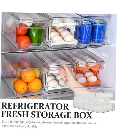 jojofuny Egg Storage Case 1pc Refrigerator Dispenser Food Holding Convenient Kitchen White Multipurpose Practical Use Holder White 30.3X16CM - Buy Online on GoSupps.com