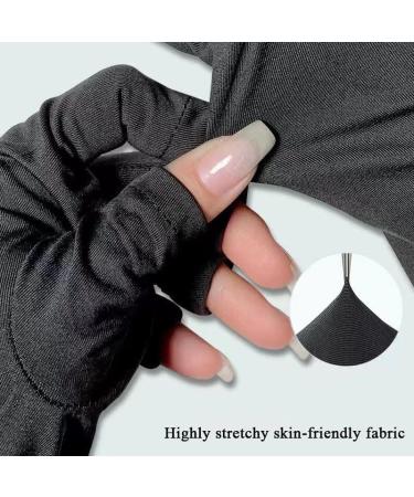 Faiteary UV Protection Gloves for Gel Nail Lamp - Skin Care Anti UV Light Fingerless Gloves for Gel Nail Manicures - Buy Online on GoSupps.com