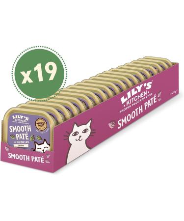 Lily's Kitchen Natural Pate in Tray for Senior Cats Chicken Recipe Grain Free (19 x 85 g trays) - Buy Online on GoSupps.com